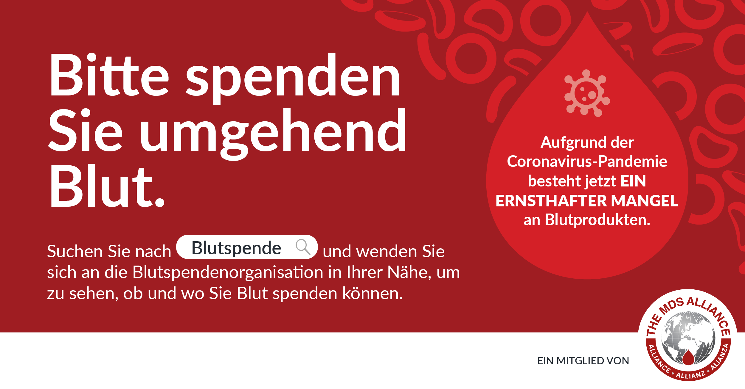 Nehmen Sie an der Kampagne teil – Bitte spenden Sie Blut Deutsch ...