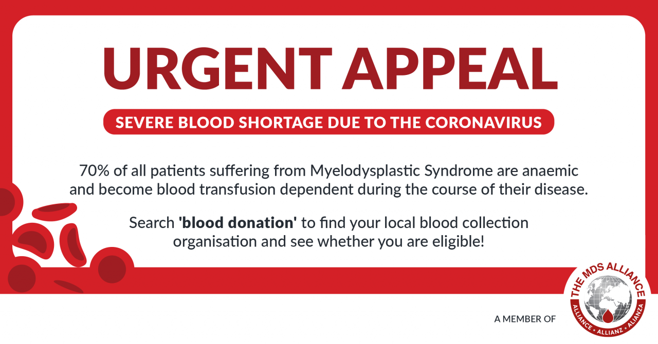 MDSA Blood Appeal - Graphic for Facebook
