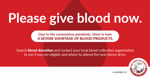 MDSA Blood Appeal - Graphic for Facebook