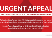 MDSA Blood Appeal - Graphic for Twitter