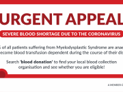 MDSA Blood Appeal - Graphic for Twitter