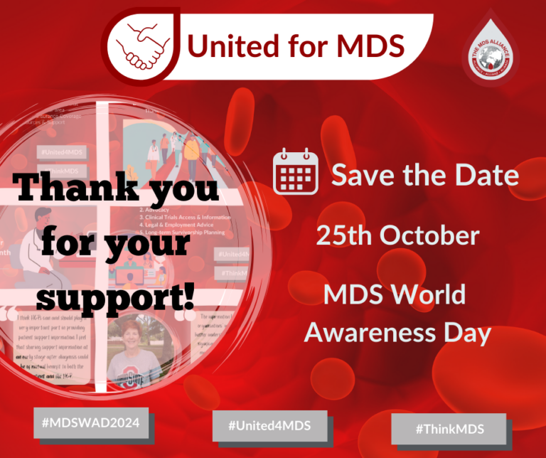 MDS World Awareness Day 2024 Facebook, LinkedIn and X graphic: Opening