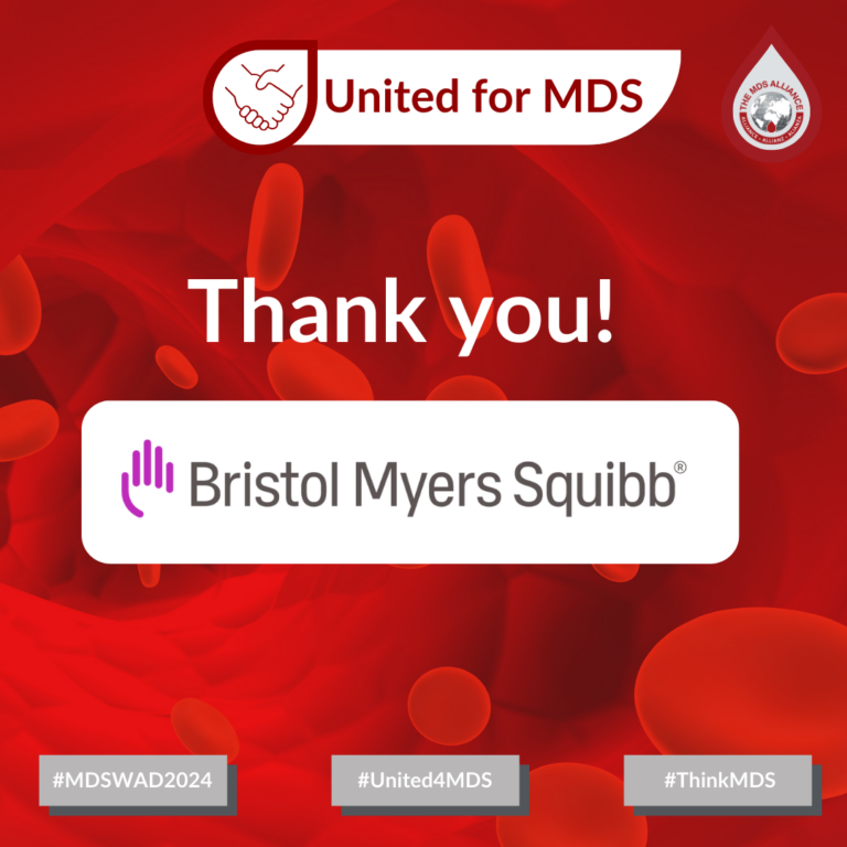 MDS World Awareness Day 2024 Instagram graphic: Thank you to our sponsor