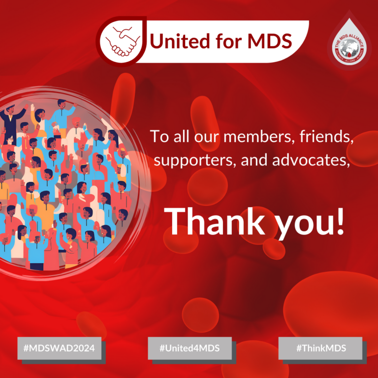 MDS World Awareness Day 2024 Instagram graphic: Thank you